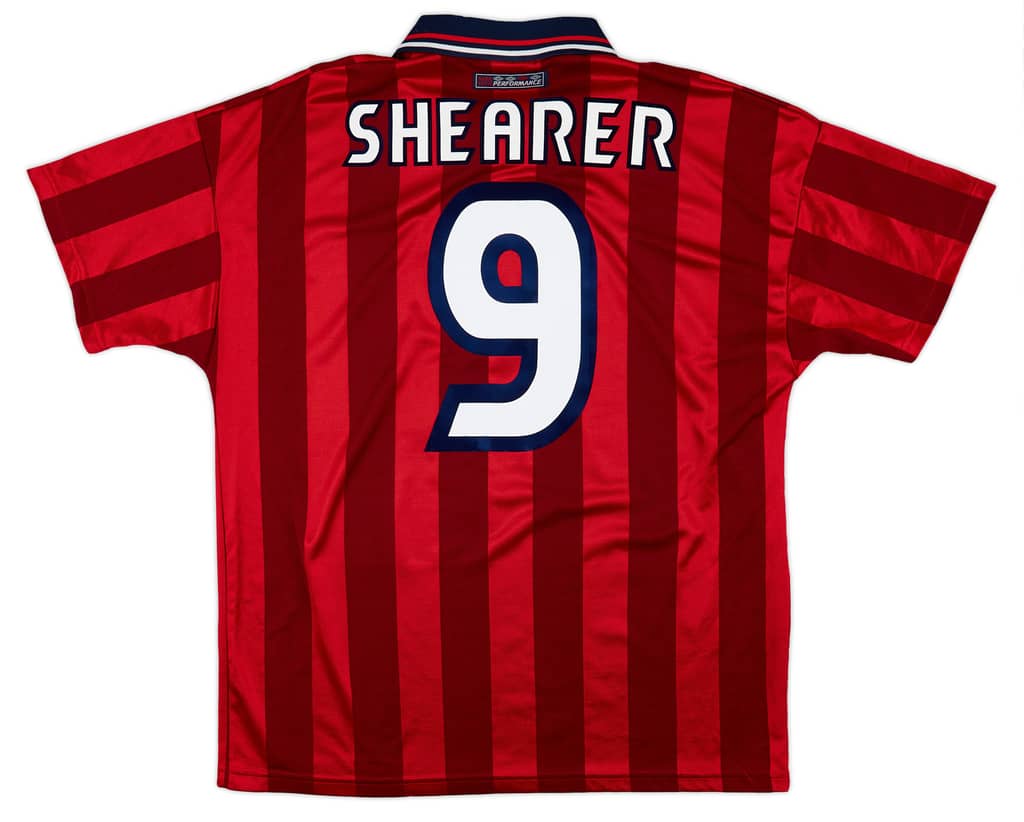 1997-99 England Away Shirt Shearer #9