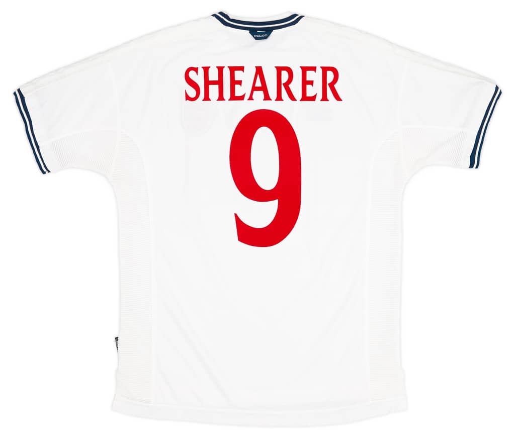 1999-01 England Home Shirt Shearer #9
