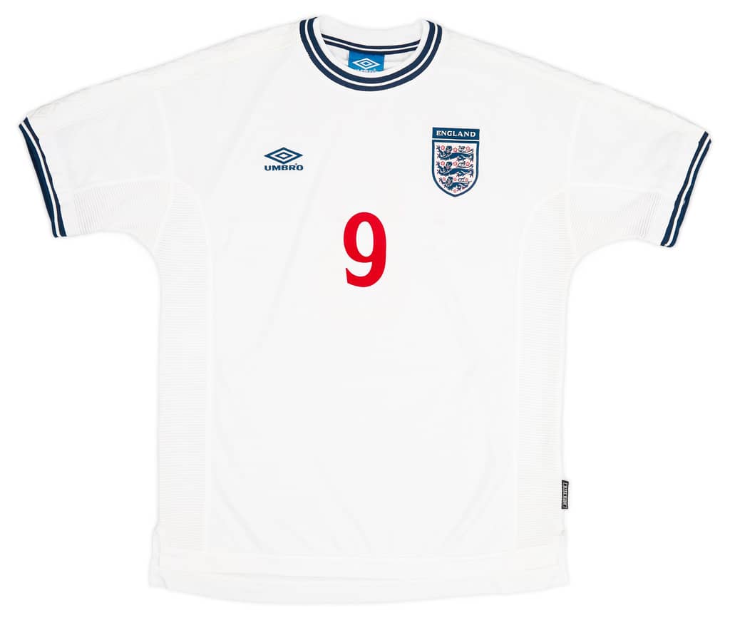 1999-01 England Home Shirt Shearer #9