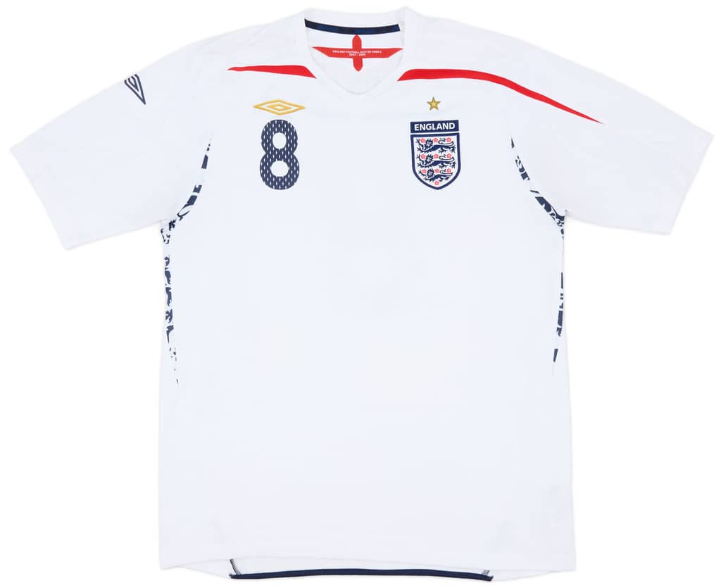2007-09 England Home Shirt Lampard #8