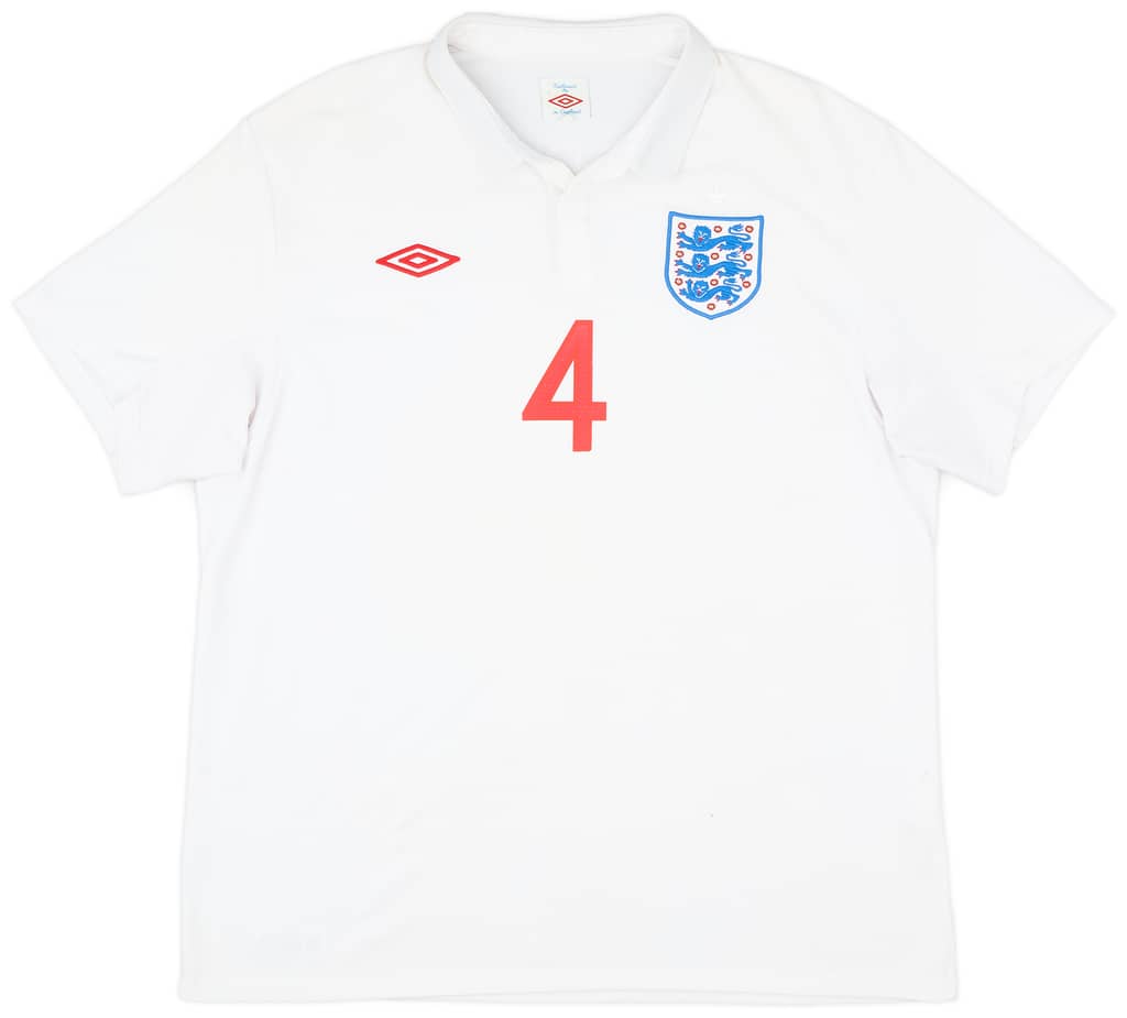 2009-10 England Home Shirt Gerrard #4