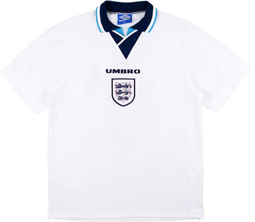 1995-97 England Home Shirt - 8/10 - (Y)
