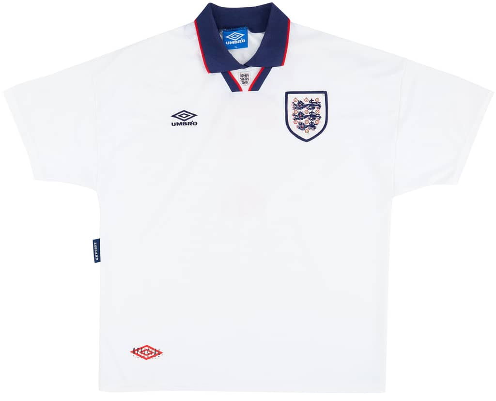 1993-95 England Home Shirt - 8/10 - (XL)