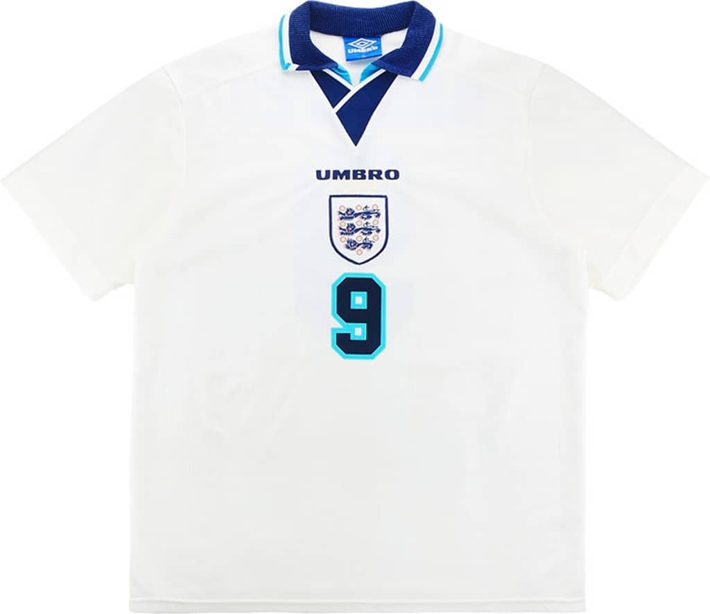 1995-97 England Home Shirt Shearer #9 - 6/10 - (L)