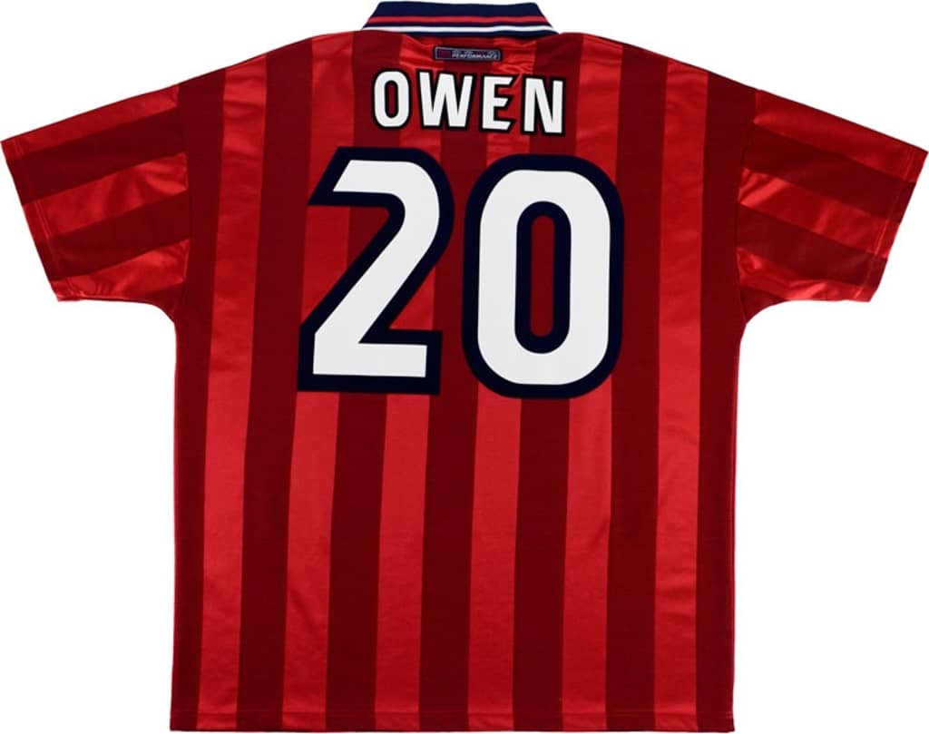 1997-99 England Away Shirt Owen #20 - 8/10 - (XL)