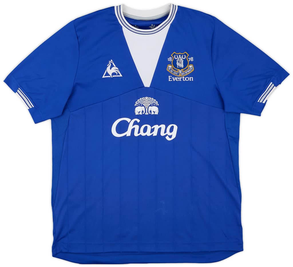 2009-10 Everton Home Shirt Baines #3 - 8/10 - (S)