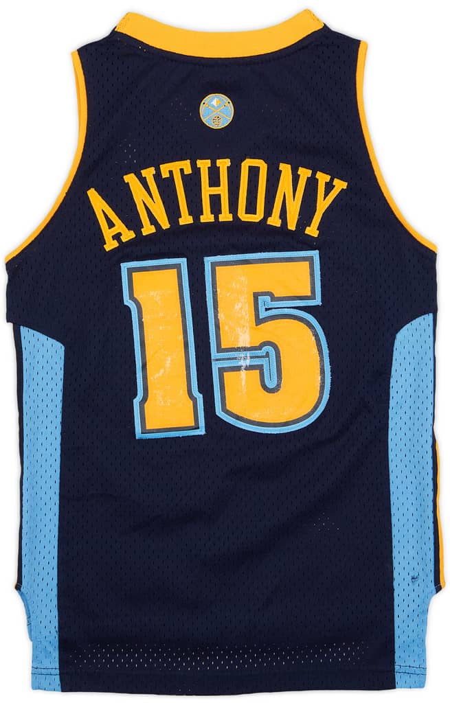 2005-06 Denver Nuggets Anthony #15 Reebok Swingman Alternate Jersey - 6/10 - (S.Boys)