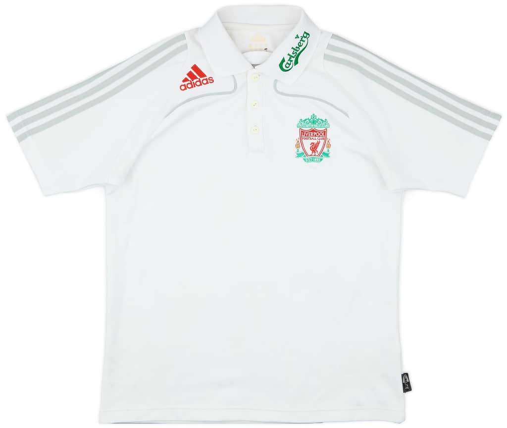 2008-09 Liverpool adidas Polo Shirt - 7/10 - (M)