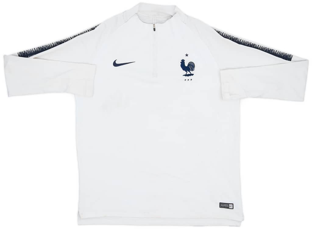 2018-19 France Nike 1/4 Zip Drill Top - 5/10 - (L)