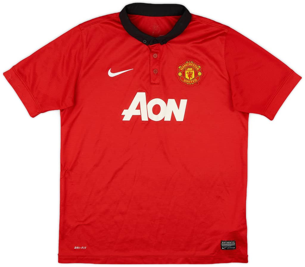 2013-14 Manchester United Home Shirt - 7/10 - (XL.Boys)