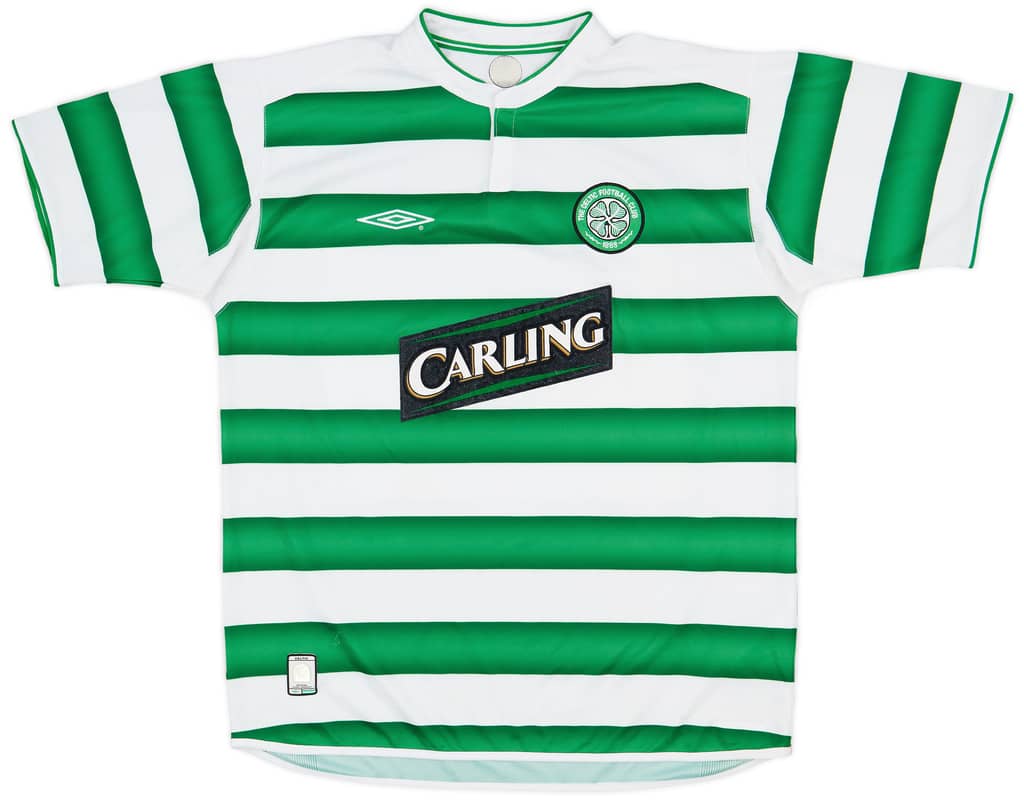 2003-04 Celtic Home Shirt Lennon #18 - 8/10 - (XL)