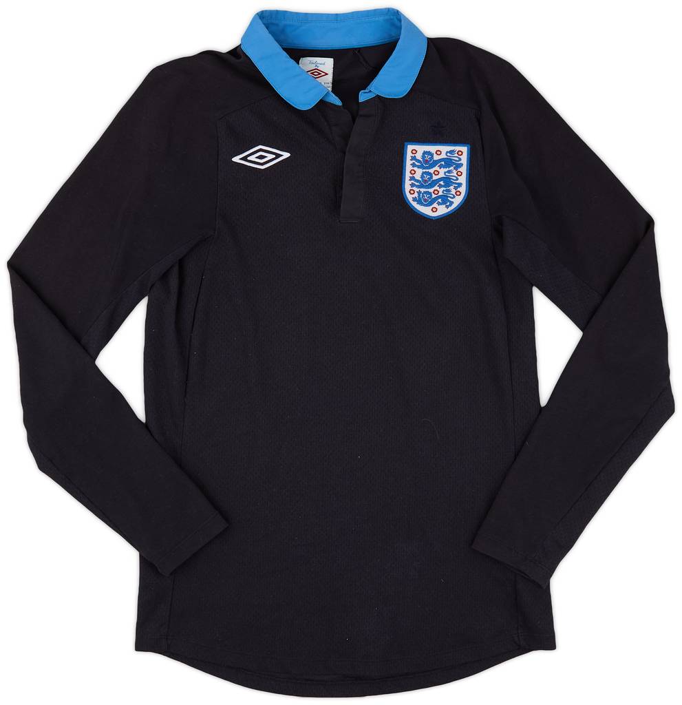 2011-12 England Away L/S Shirt - 9/10 - (S)