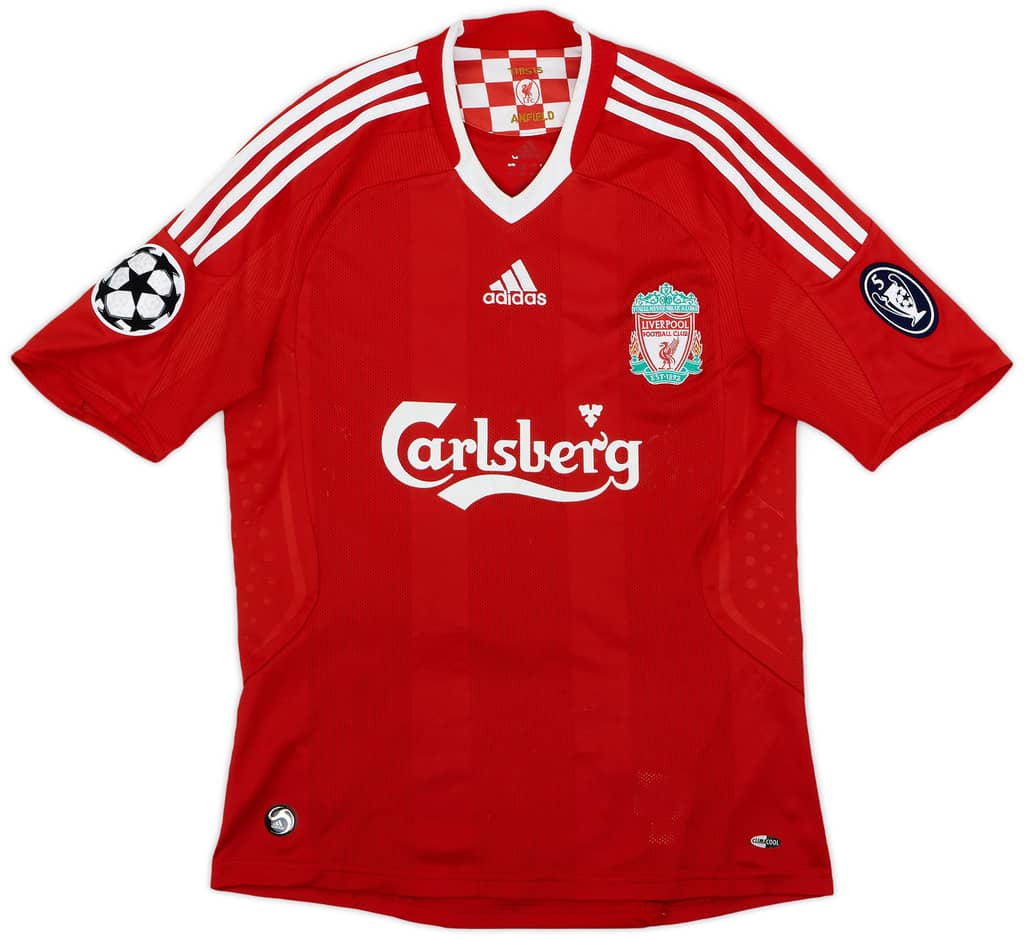 2008-10 Liverpool Home Shirt Gerrard #8 - 6/10 - (S)