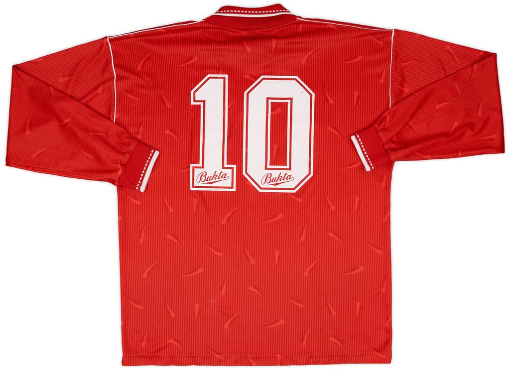 1991-92 Welling United Match Issue Home L/S Shirt #10