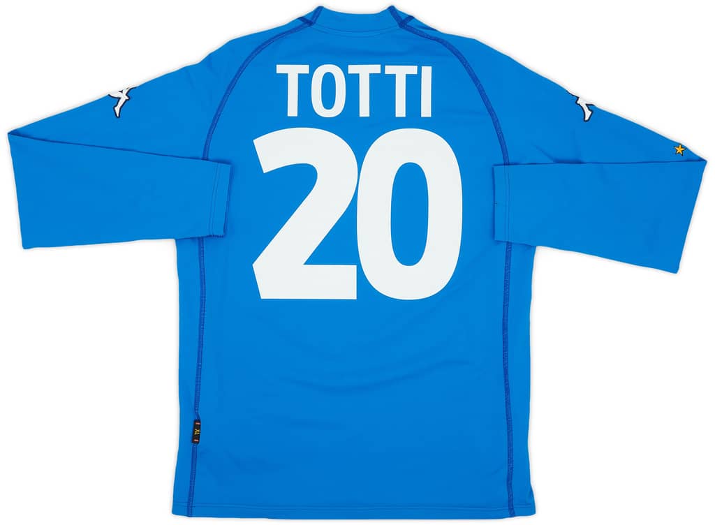 2000-01 Italy Home L/S Shirt Totti #20 (XL)