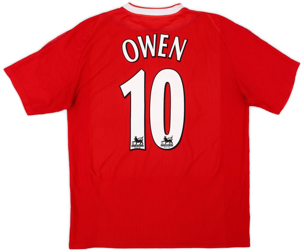 2002-04 Liverpool Home Shirt Owen #10 - 7/10 - (L)