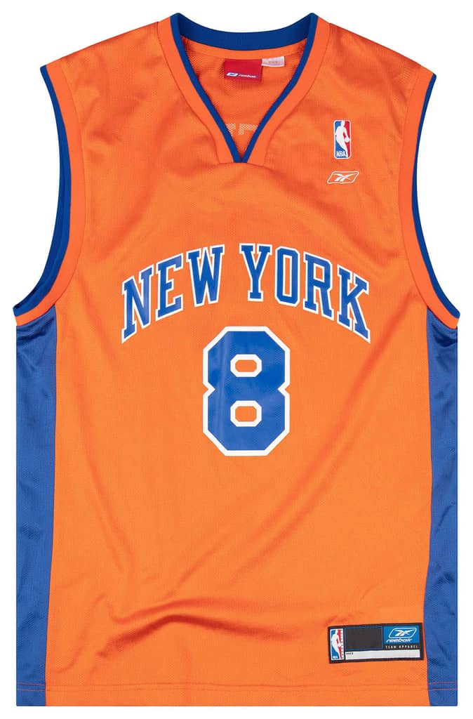 2002-03 New York Knicks Sprewell #8 Reebok Jersey (Alternate) M