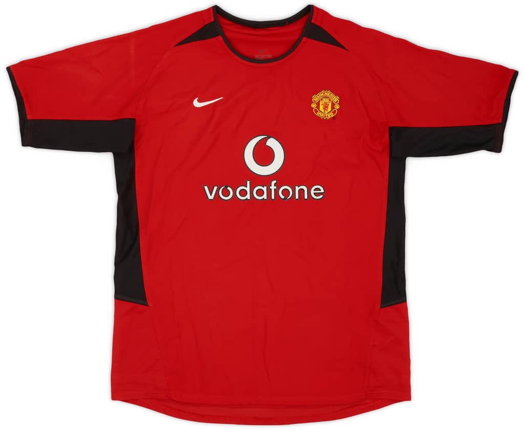 2002-04 Manchester United Home Shirt - 9/10 - (XL.Boys)