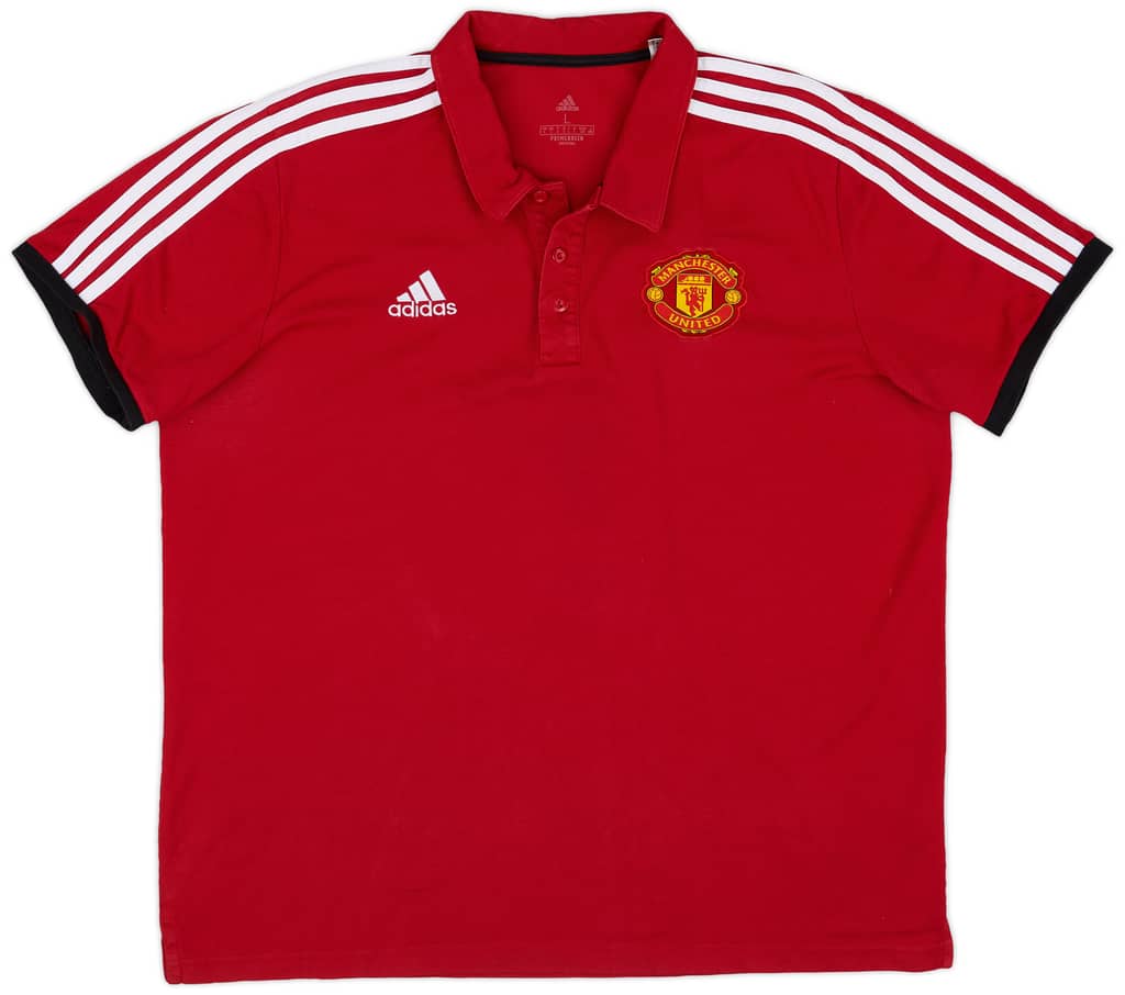 2021-22 Manchester United adidas Polo Shirt - 9/10 - (L)