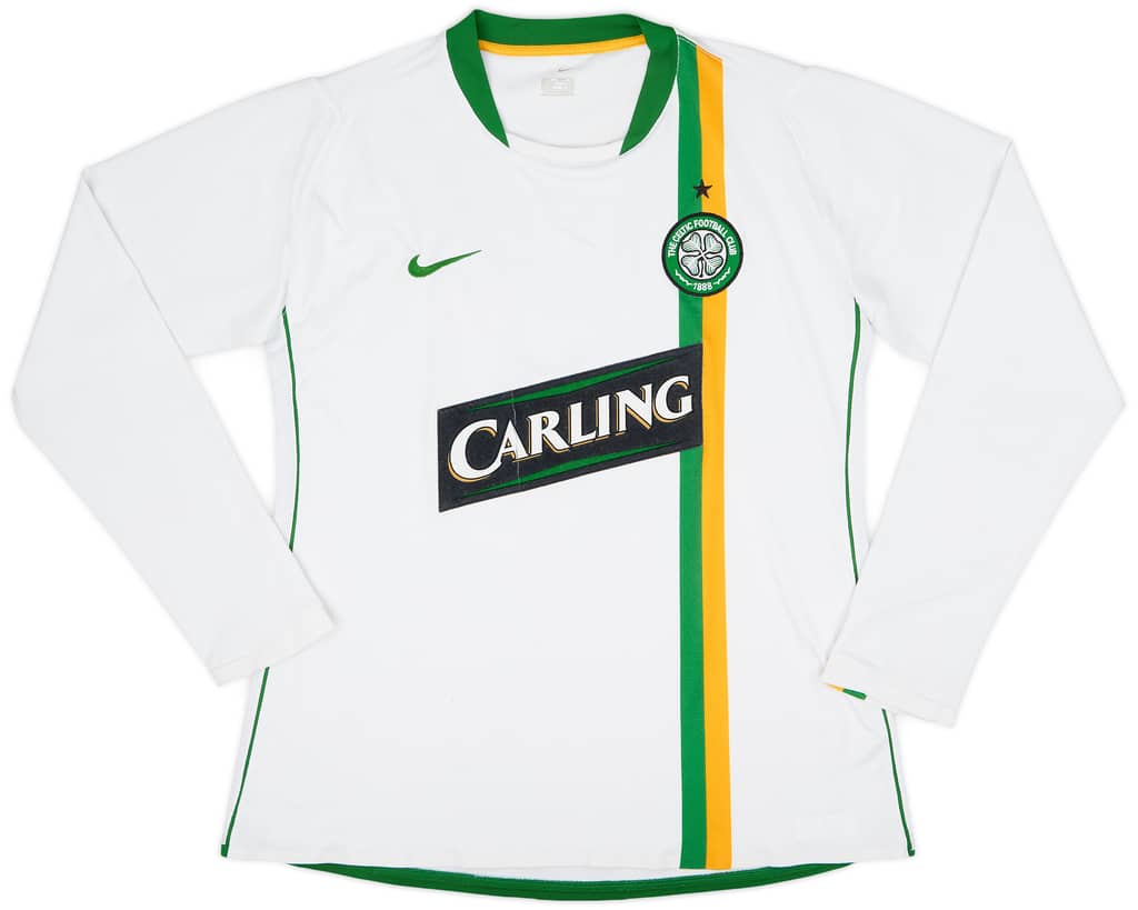 2006-08 Celtic Player Issue European L/S Shirt - 4/10 - (L)