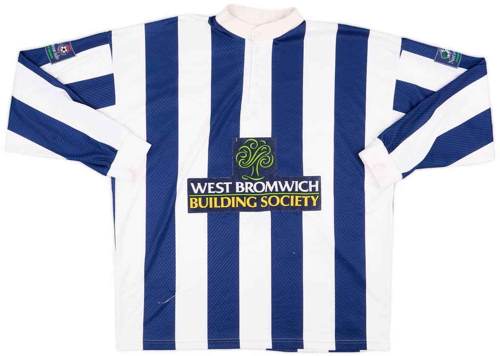 1997-98 West Brom Match Issue Home L/S Shirt #8