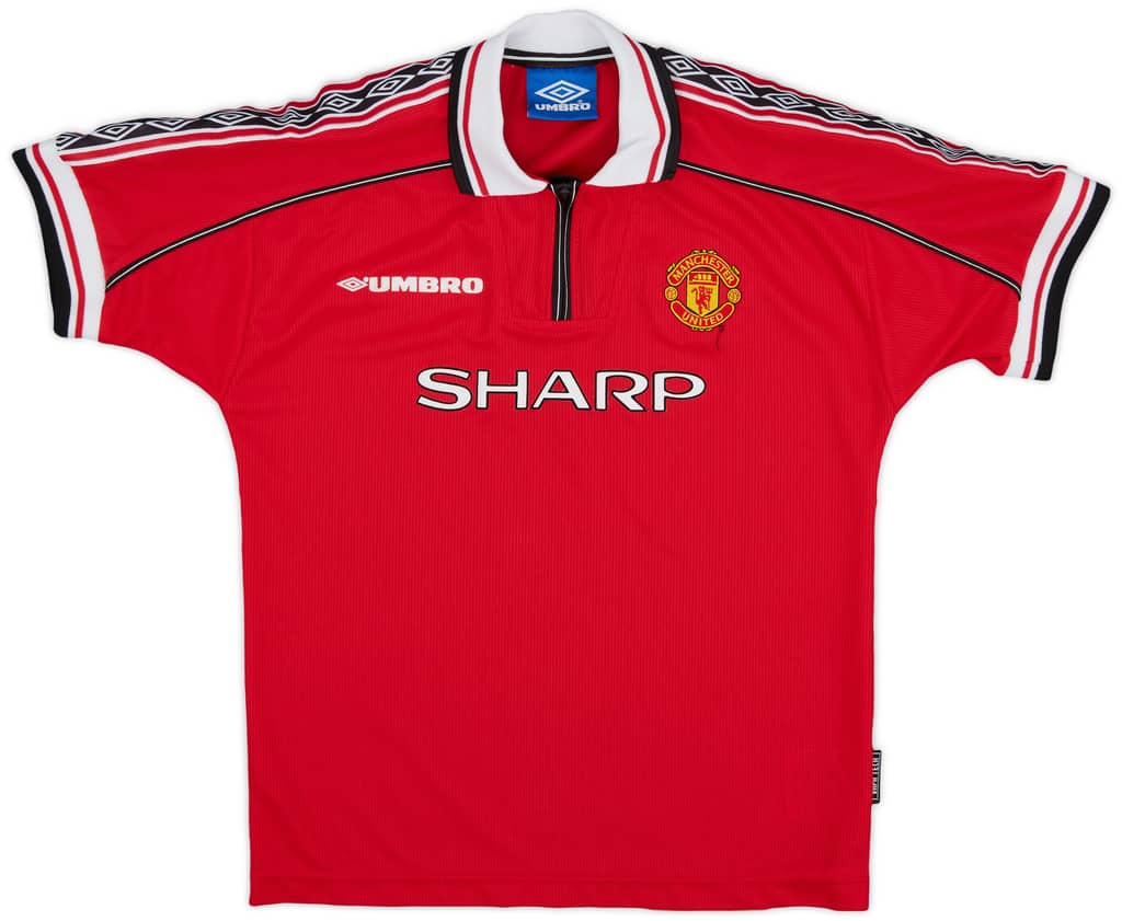 1998-00 Manchester United Home Shirt - 9/10 - (L.Boys)