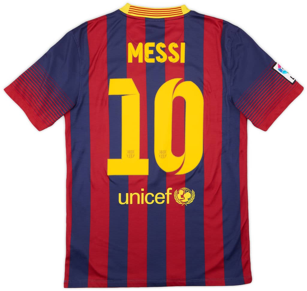 2013-14 Barcelona Home Shirt Messi #10 - 5/10 - (S)