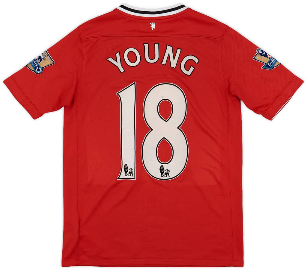 2011-12 Manchester United Home Shirt Young #18 - 6/10 - (XL.Boys)