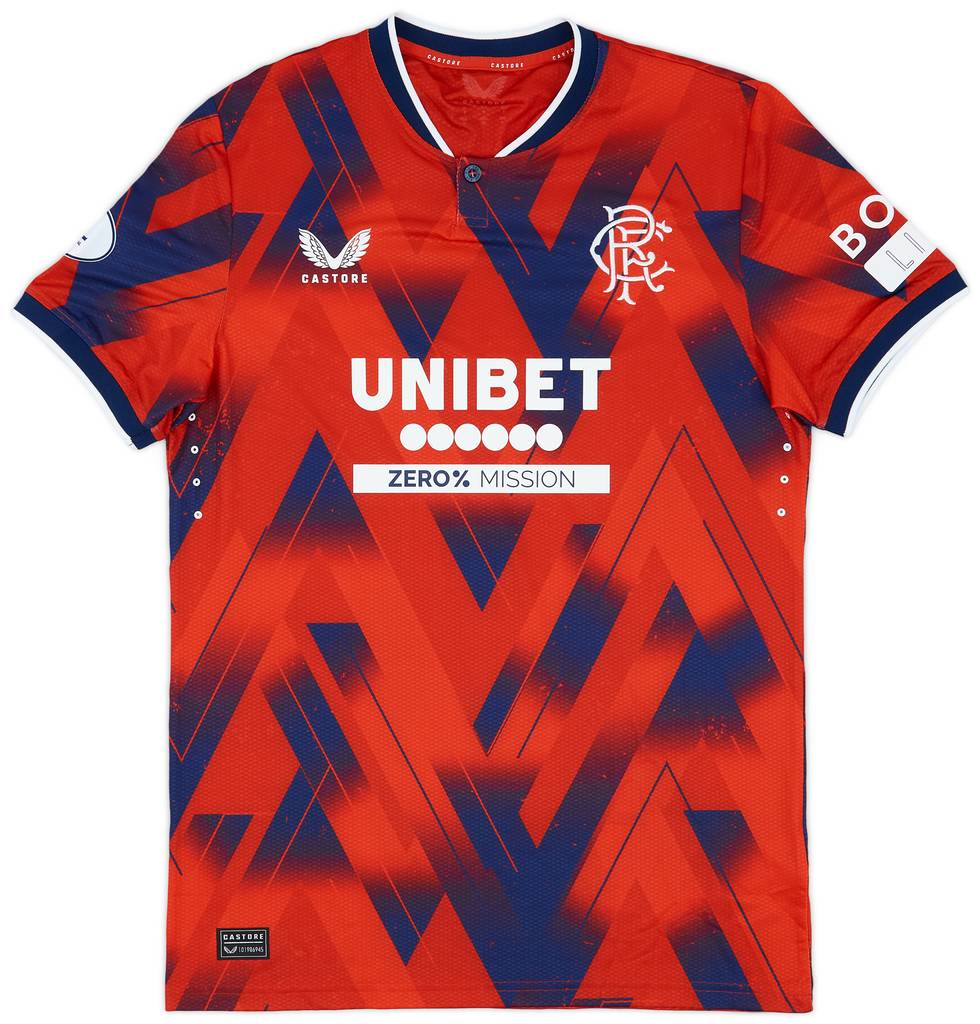 2023-24 Rangers Match Issue Fourth Shirt Lawrence #11