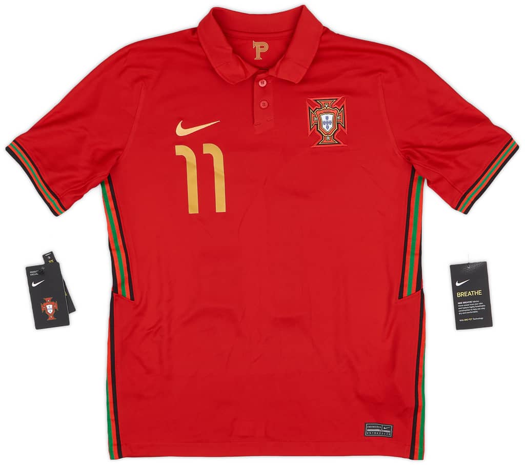 2020-21 Portugal Home Shirt B.Fernandes #11 (XL.Boys)