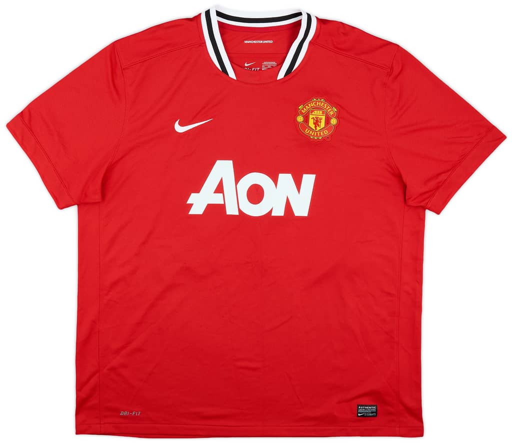 2011-12 Manchester United Home Shirt Scholes #22 - 8/10 - (XXL)