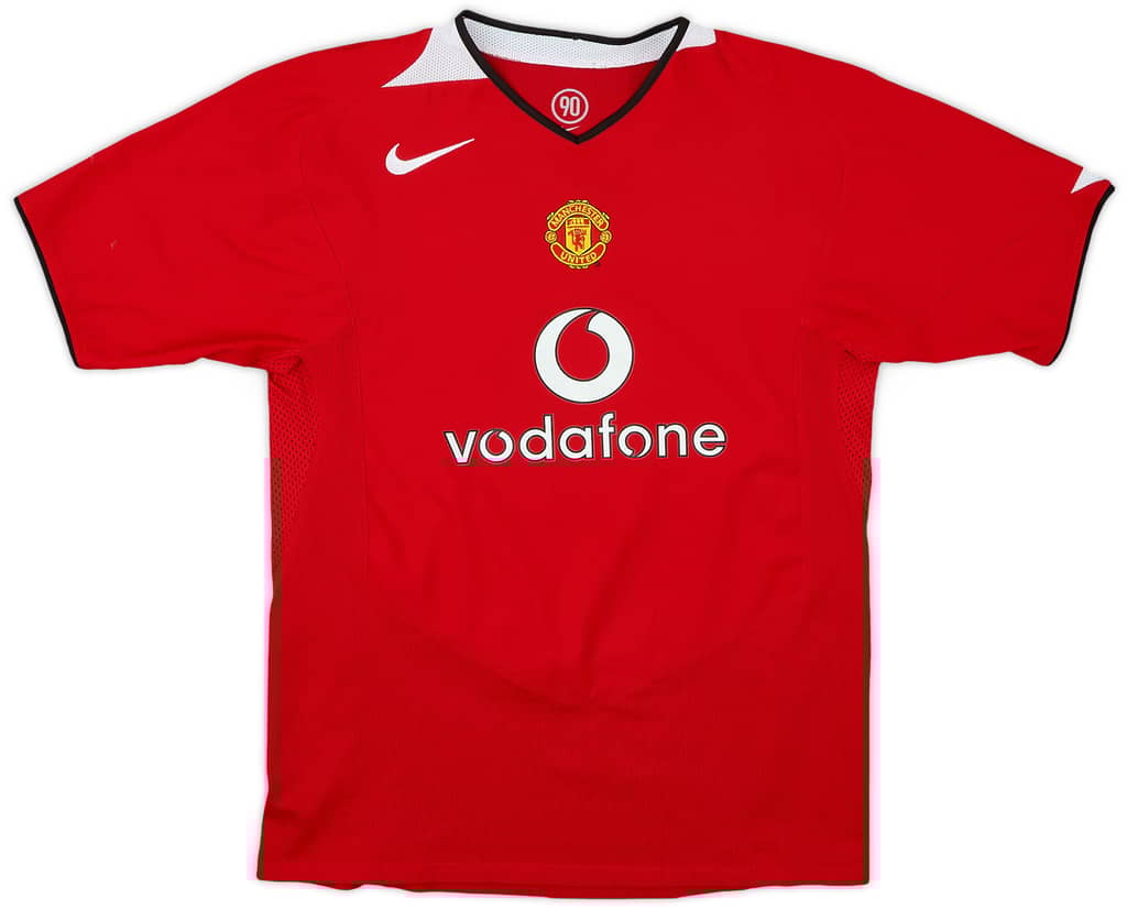 2004-06 Manchester United Home Shirt - 8/10 - (XL.Boys)