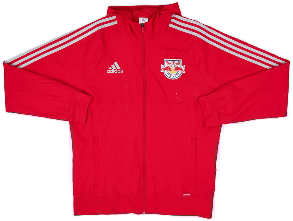 2017 New York Red Bulls adidas Hooded Track Jacket - 6/10 - (L)