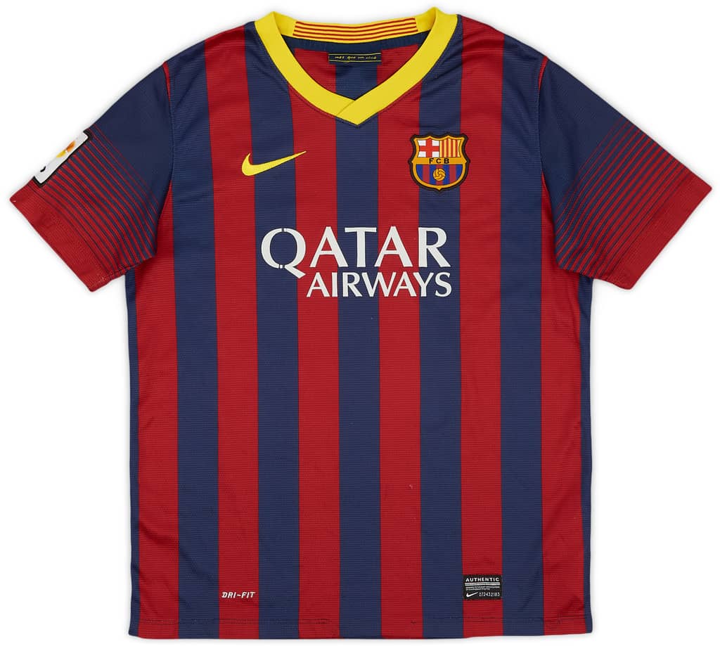 2013-14 Barcelona Home Shirt - 5/10 - (L.Boys)