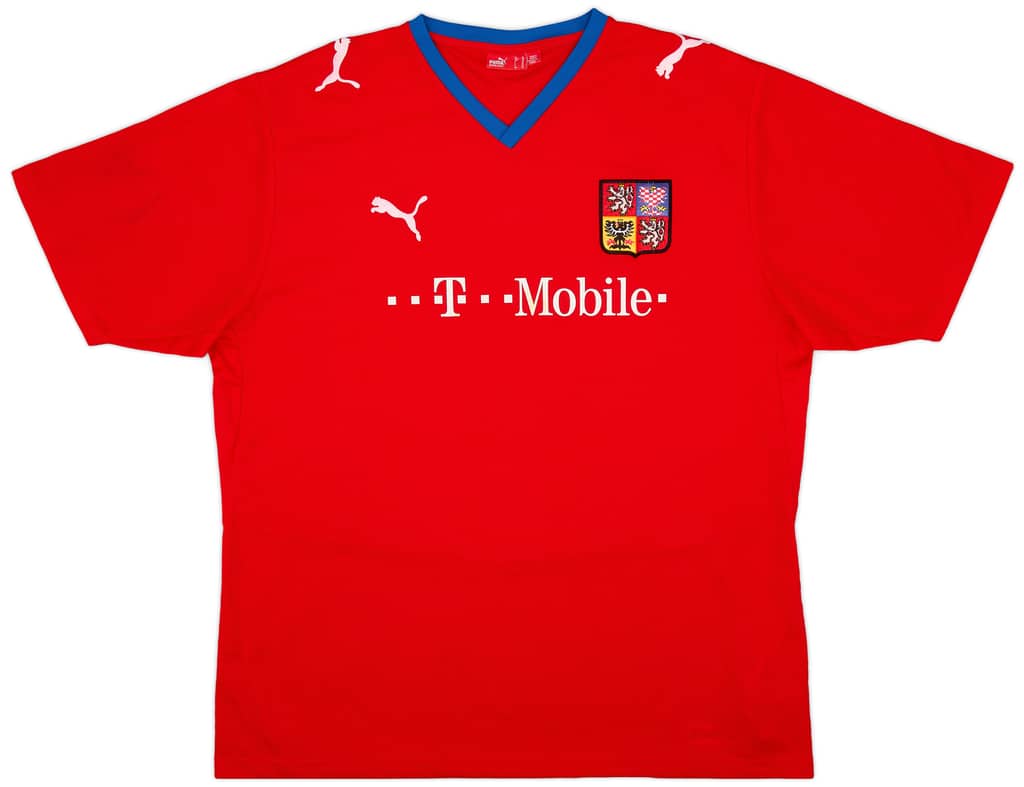 2008-09 Czech Republic Basic Home Shirt - 9/10 - (XL)