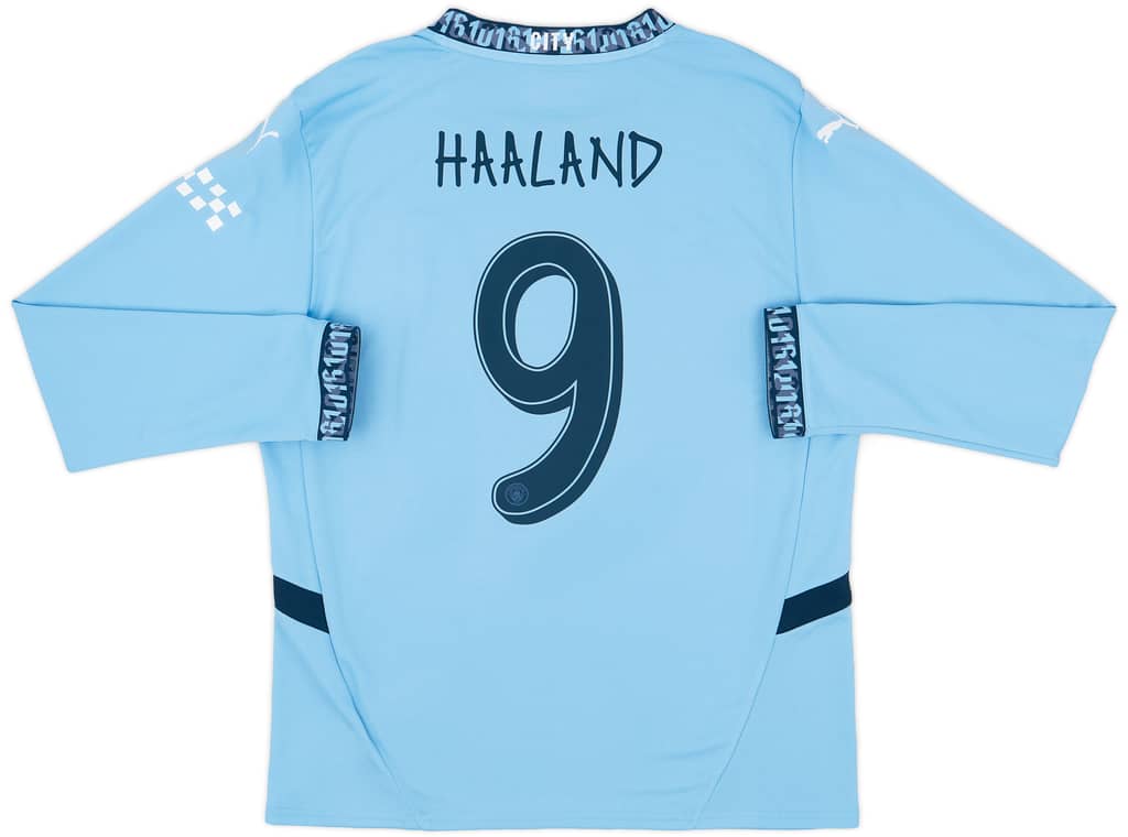 2024-25 Manchester City Home L/S Shirt Haaland #9