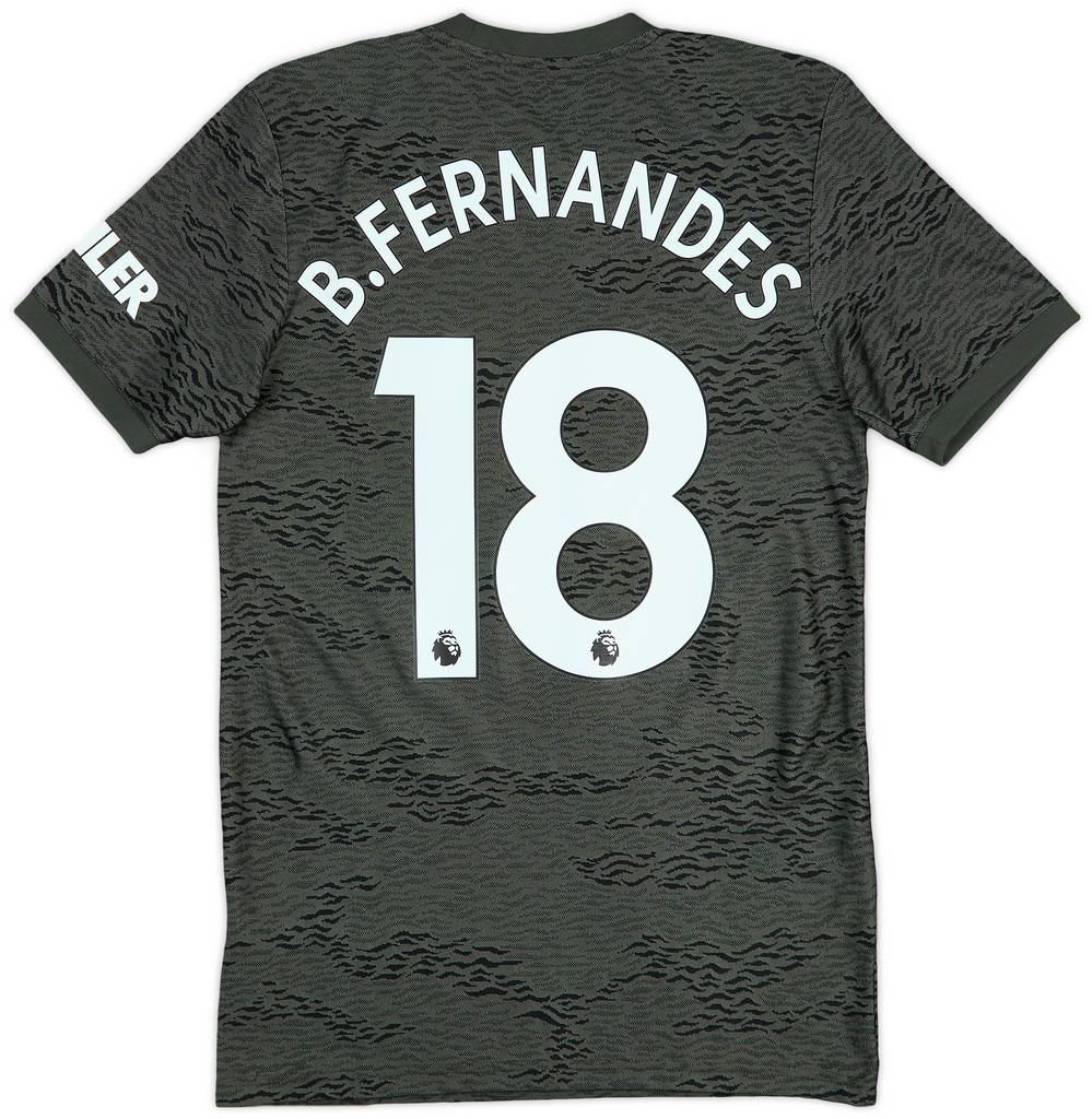 2020-21 Manchester United Away Shirt B.Fernandes #18 - 9/10 - (XS)