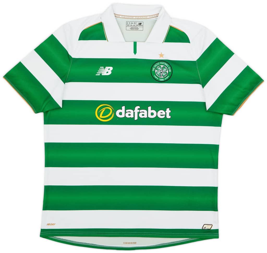 2016-17 Celtic Home Shirt - 7/10 - (XL)