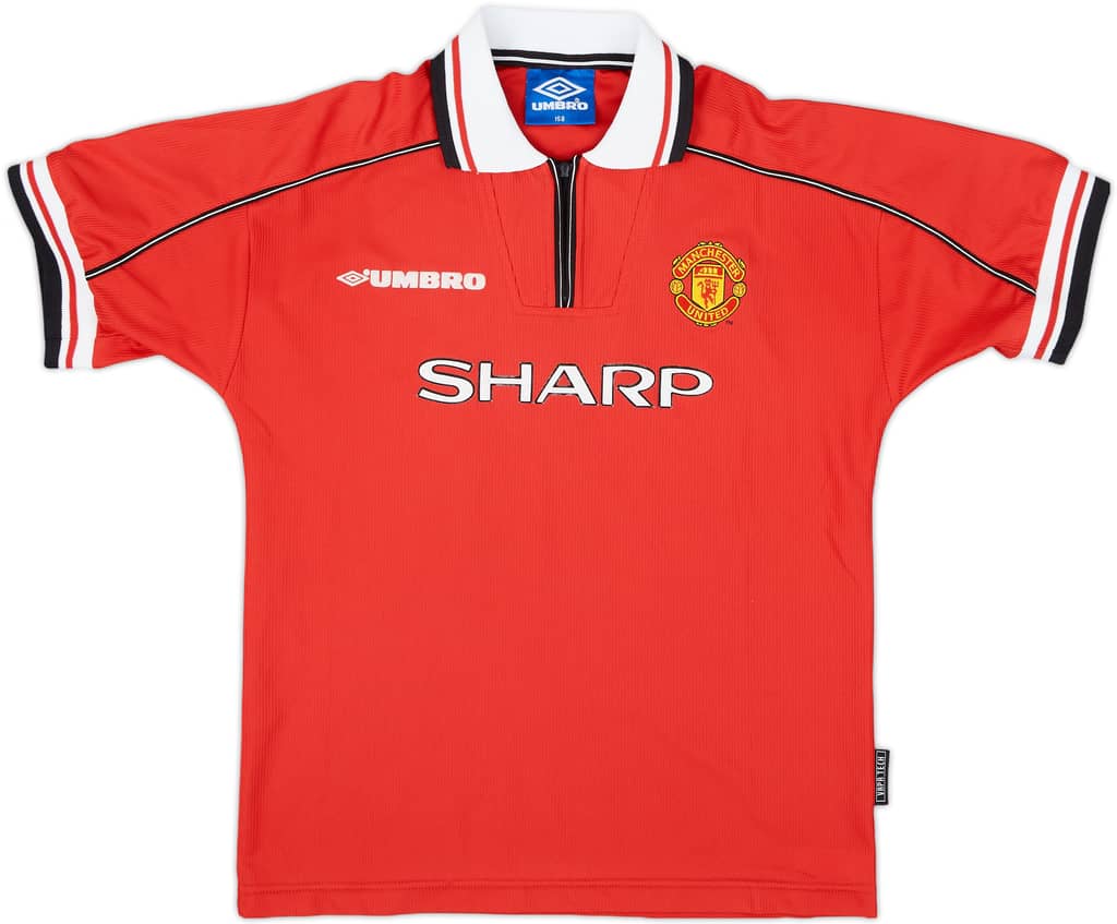 1998-00 Manchester United Home Shirt Giggs #11 - 6/10 - (L.Boys)