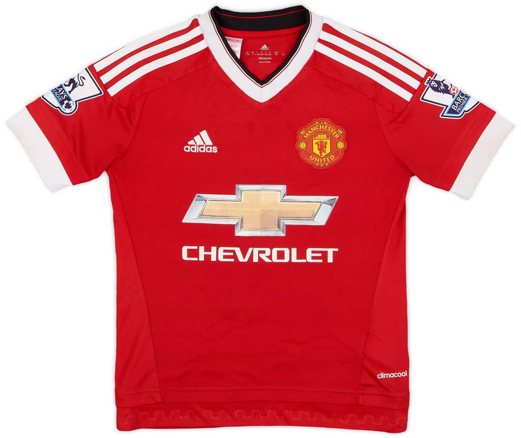 2015-16 Manchester United Home Shirt Memphis #7 - 8/10 - (S.Boys)