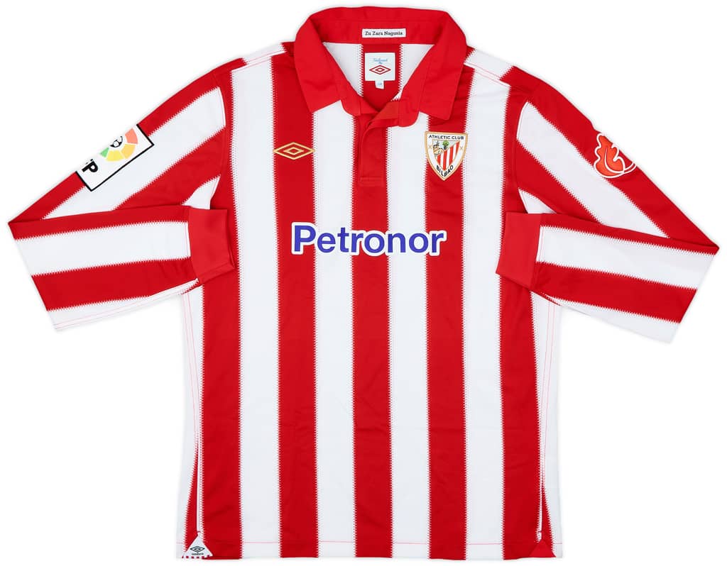 2010-11 Athletic Bilbao Home L/S Shirt - 8/10 - (XL.Boys)