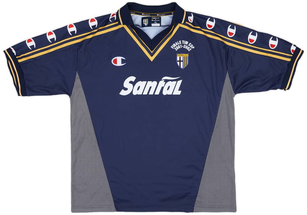 2001-02 Parma 'Signed' 'Finale TIM Cup' Away Shirt - 7/10 - (XL)
