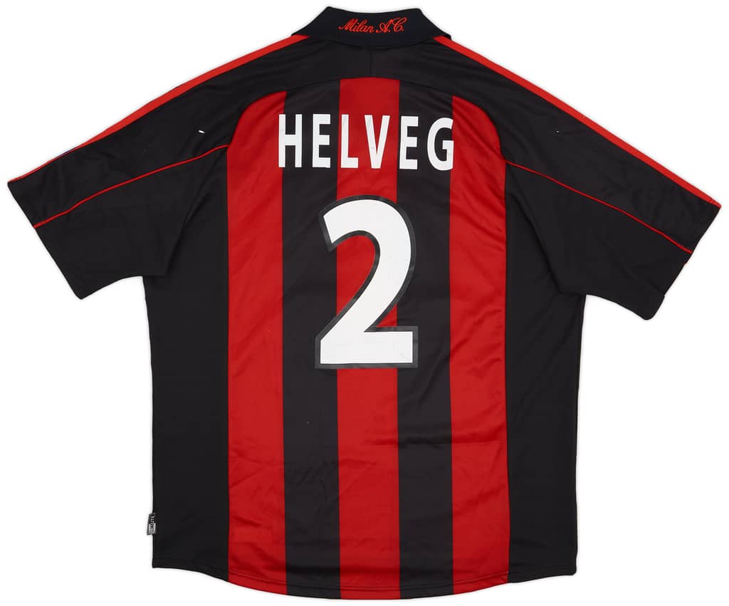 2000-01 AC Milan Player Issue Home Shirt Helveg #2