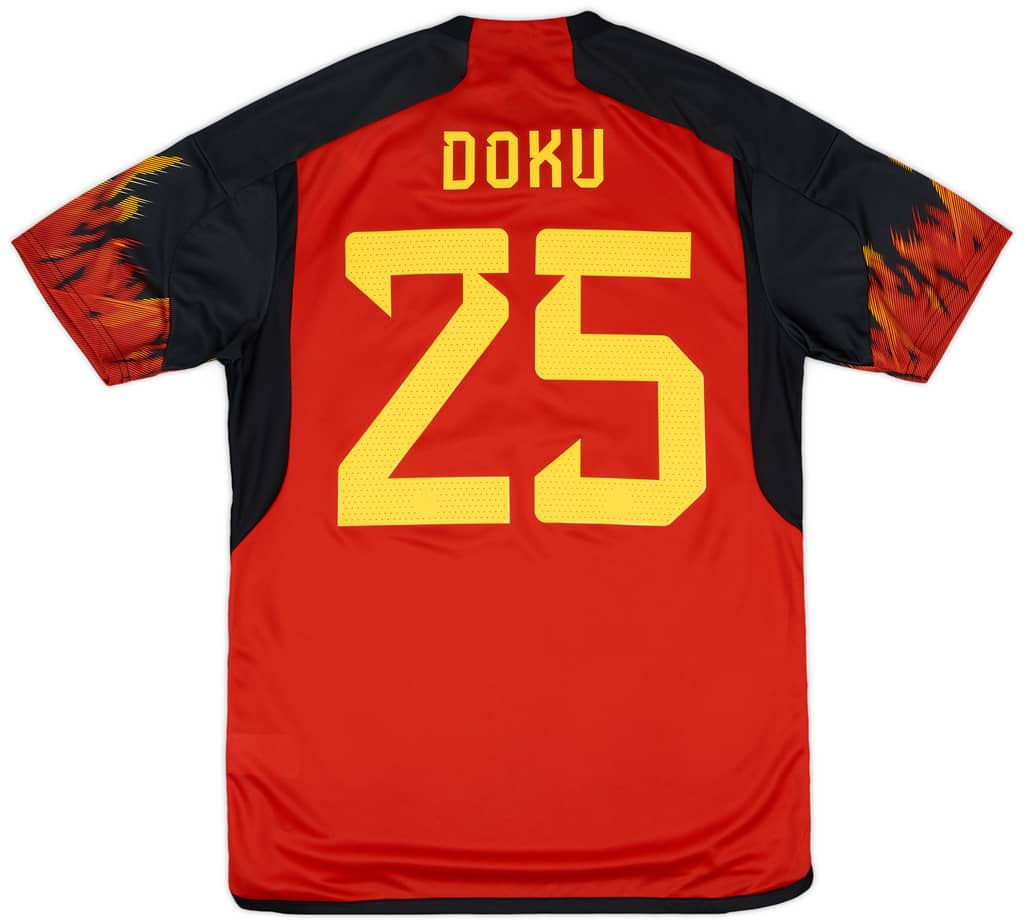2022-23 Belgium Home Shirt Doku #25