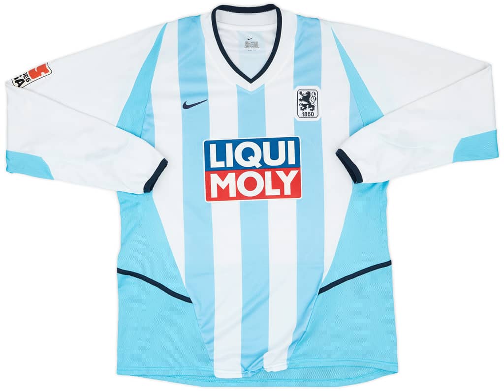 2002-03 1860 Munich Match Issue Signed Home L/S Shirt Cerny #13