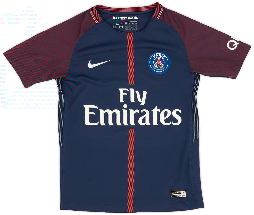 2017-18 Paris Saint-Germain Home Shirt - 9/10 - (XS.Boys)
