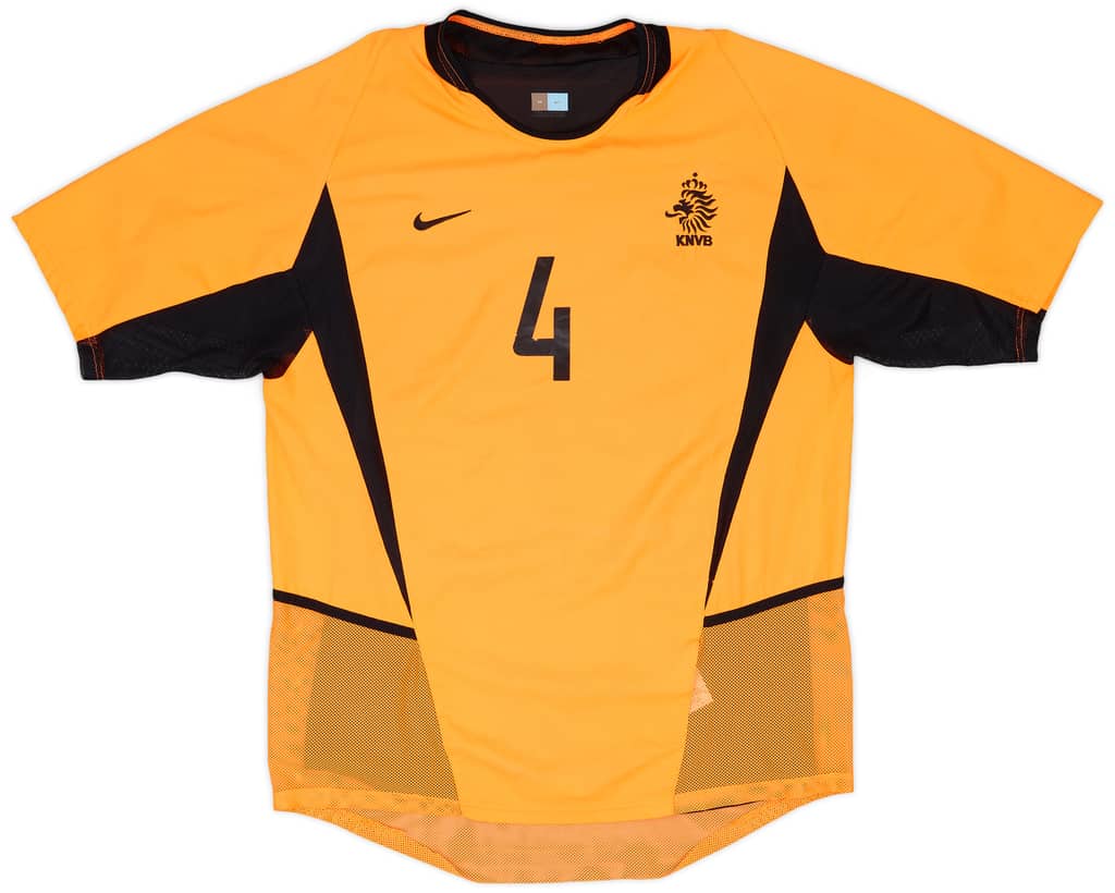 2002-04 Netherlands Match Issue Home Shirt #4