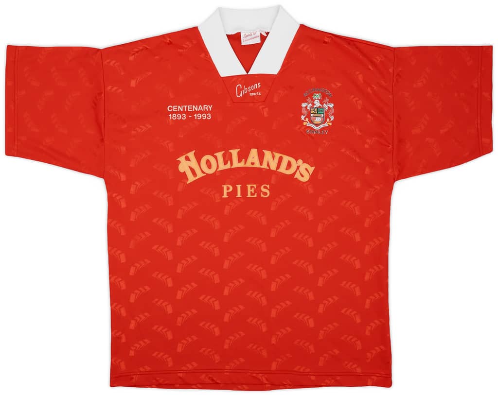 1993-94 Accrington Stanley Home Shirt - 8/10 - (L)