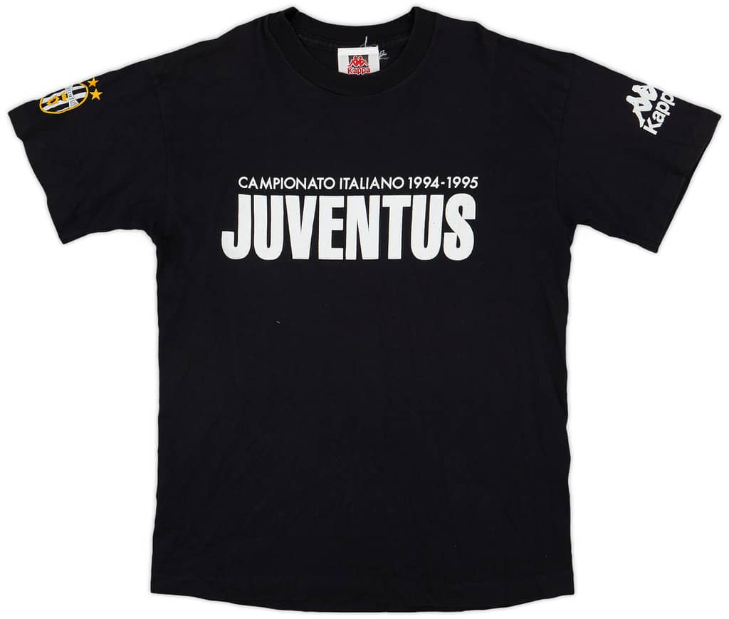 1994-95 Juventus 'Campionato Italiano' Kappa Graphic Tee - 8/10 - (L)