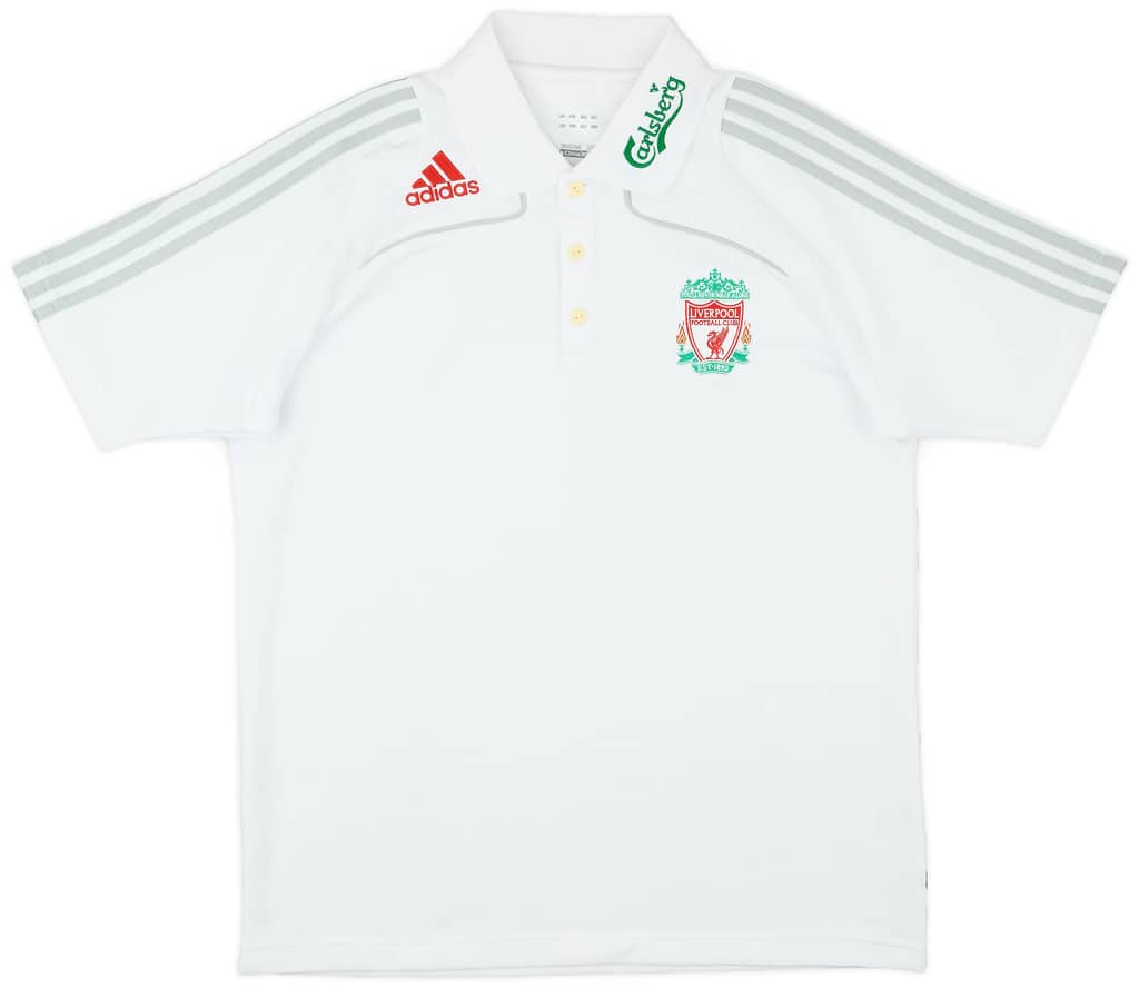 2008-09 Liverpool adidas Polo Shirt - 8/10 - (M)